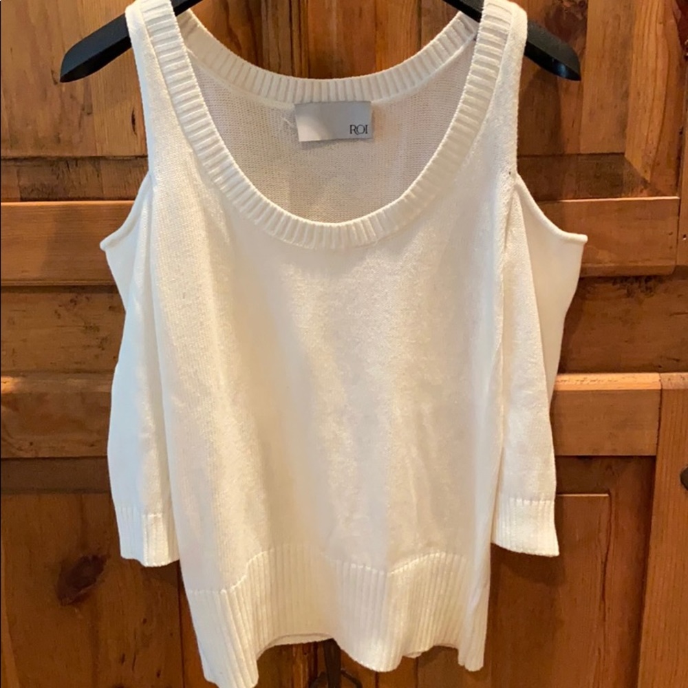 ROI white sweater